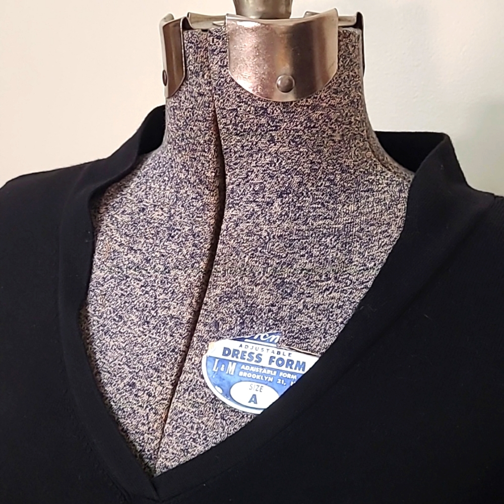 Talbots Woman Black Cotton Nylon Blend Short Sleeve Sweater Tee Size 2x - Picture 2 of 9
